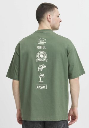 Blend BHJEHON - Marškinėliai su spaudiniu - duck green