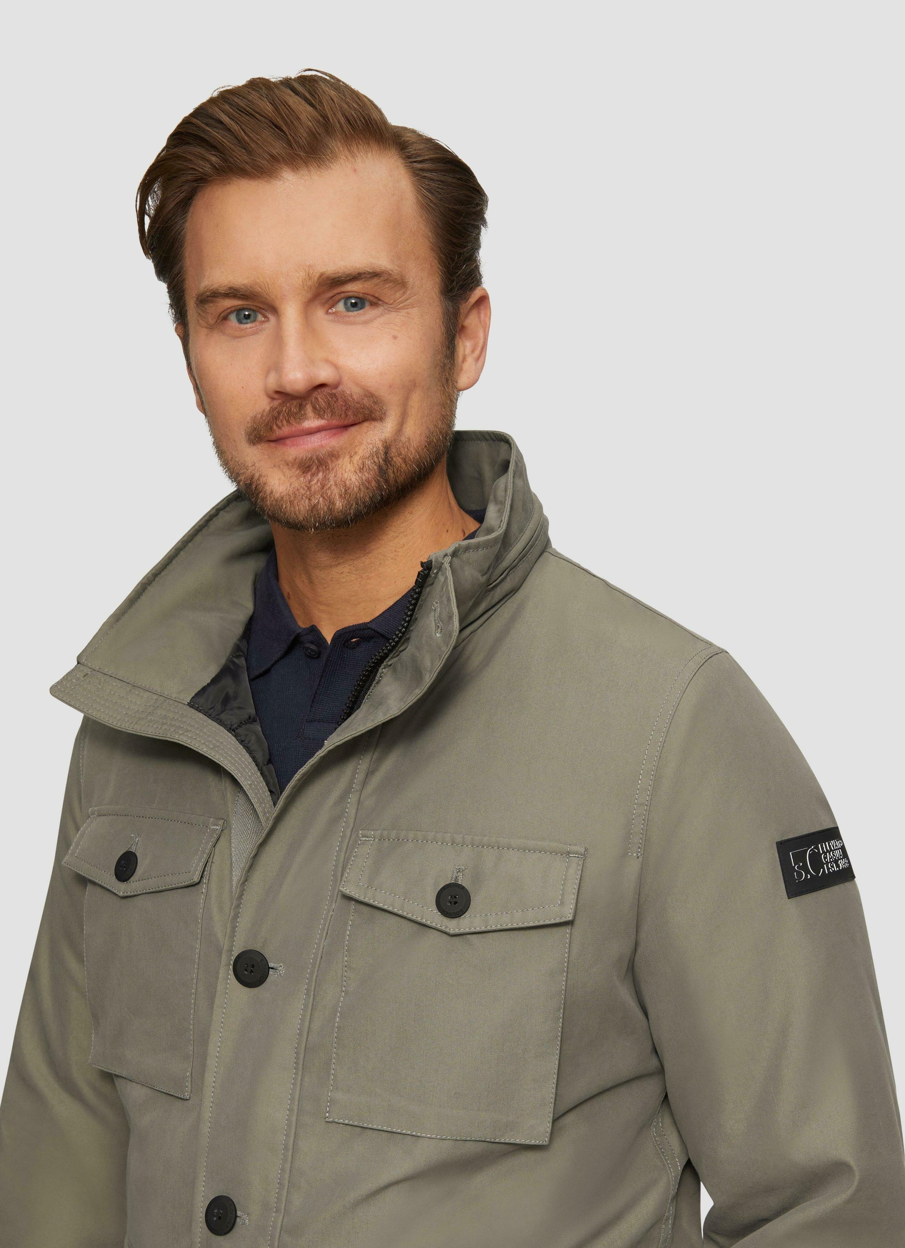 s.Oliver UTILITY-STIL - Light jacket - olivgrün/olive - Zalando
