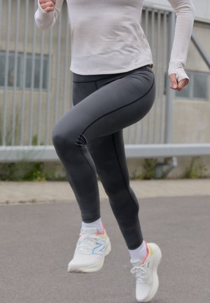 ATHLETICS REFLECTIVE HEAT HIGH RISE - Tights - blacktop