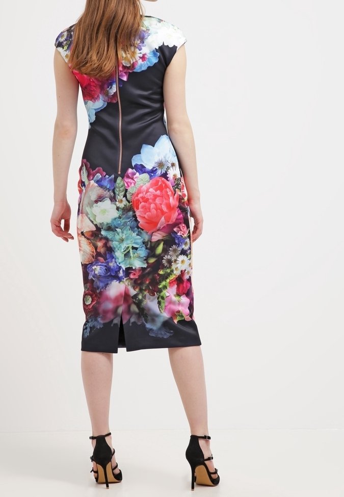 ted baker fitted dress Soft Sands Floral Eyelet Fit and Flare Maxi Dress – VICI main image 0