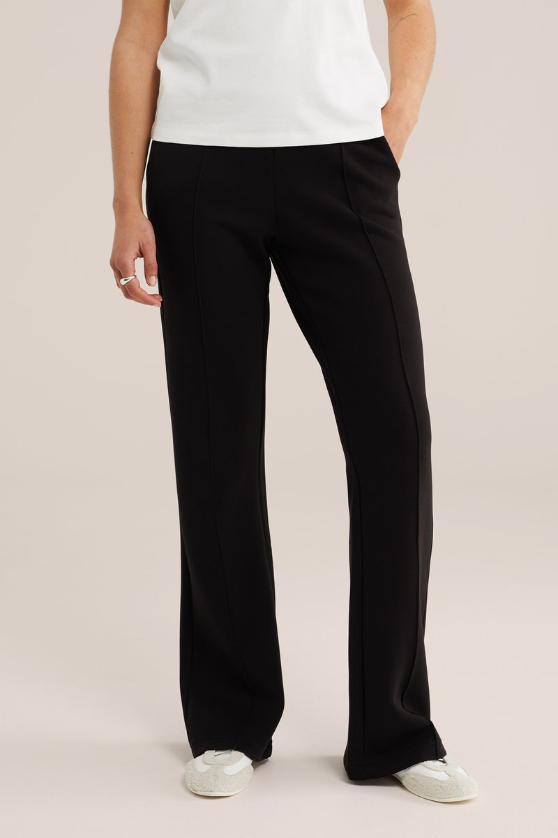 WE Fashion Donji dijelovi trenirke - black