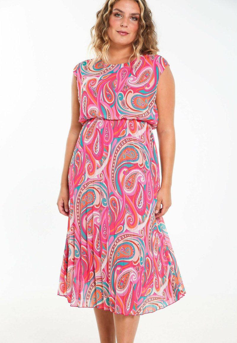 Damen Freizeitkleider | Cassis Freizeitkleid fushia/pink - RD17610 Damen Freizeitkleider | Cassis Freizeitkleid fushia/pink - RD17610