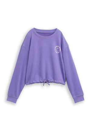 CROPPED MIT PRINT - Sweater - vervain lilac