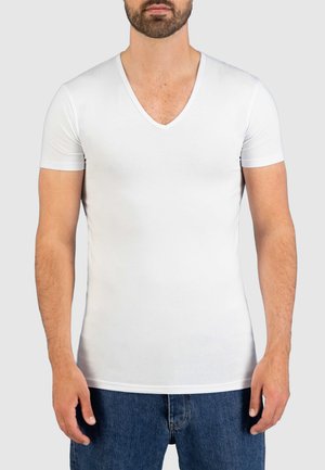 V-NECK - T-Shirt basic - wit
