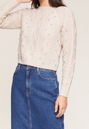 Strickpullover - beige