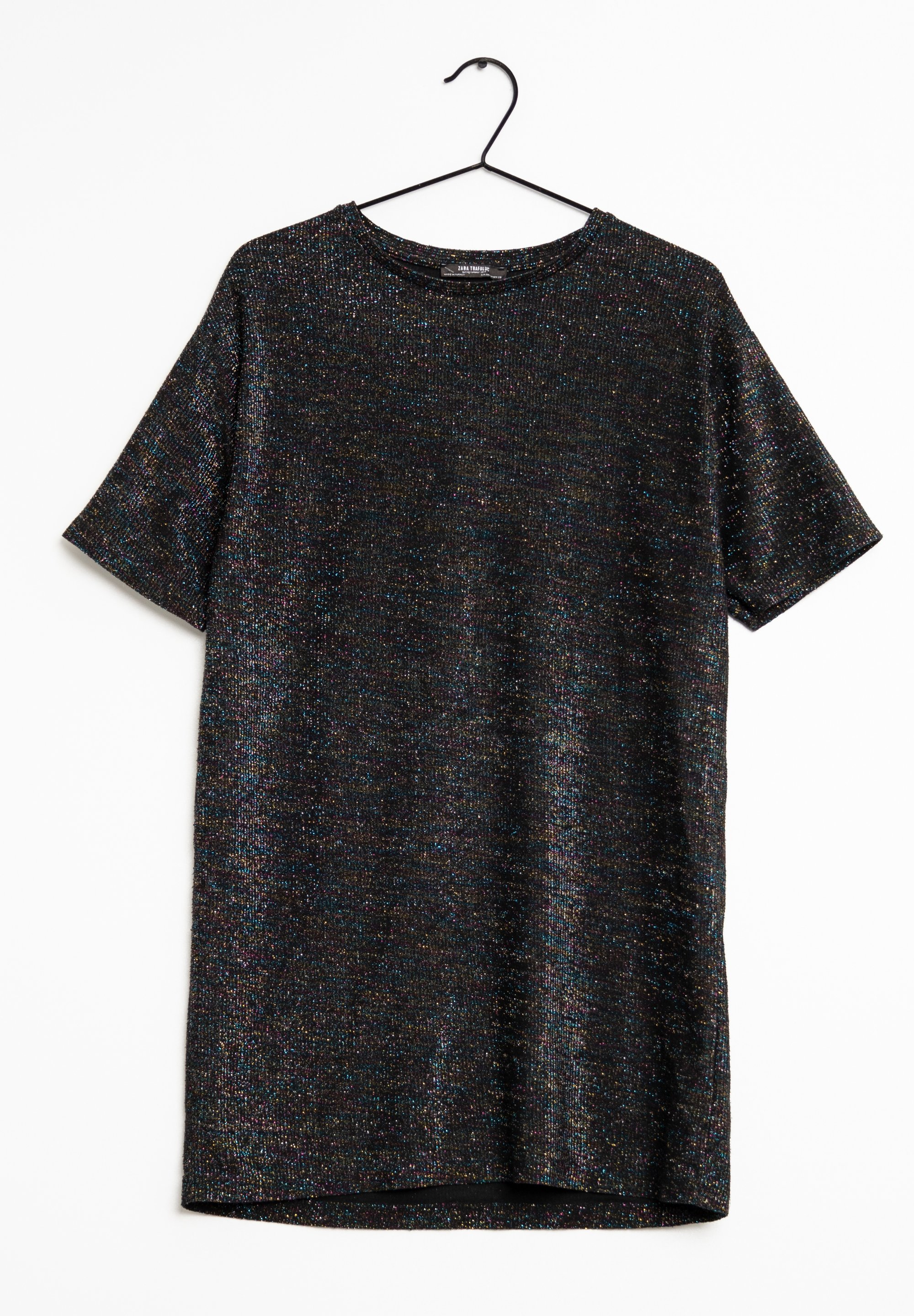 Zara Print T-shirt - gold coloured/gold-coloured - (Pre-owned) - Zalando