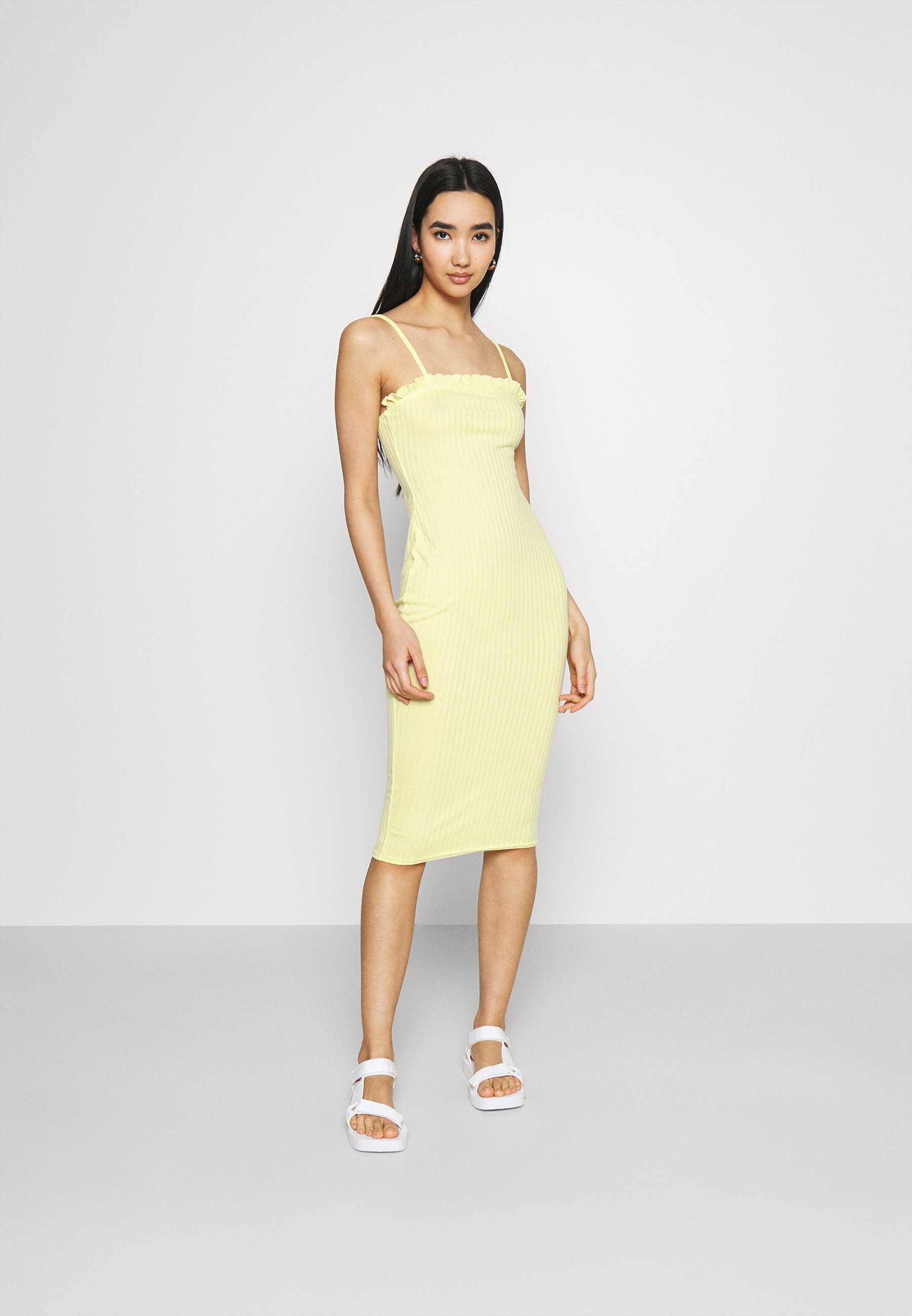 Missguided LETTUCE EDGE MIDI DRESS 