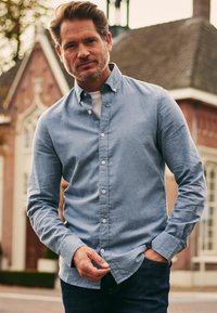Suitable Overhemd - lichtblauw blauw