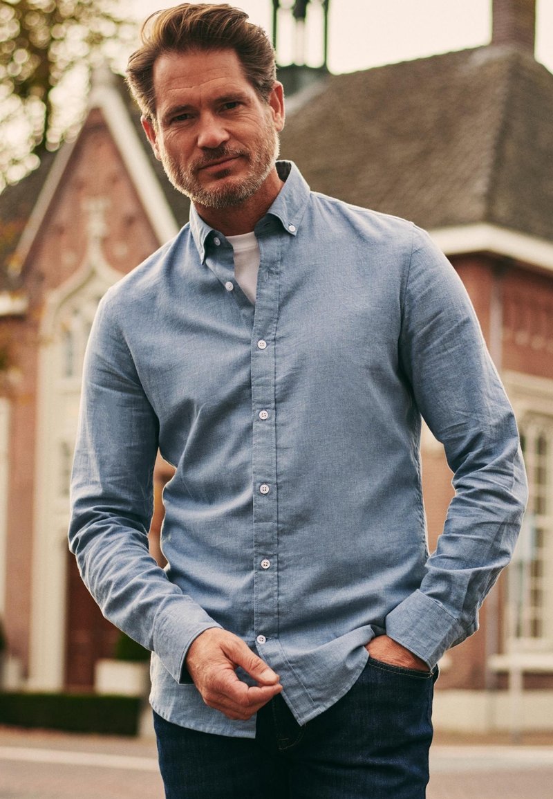 Suitable Overhemd - lichtblauw blauw