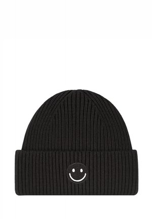 MIT SMILEY-STICKEREI - Beanie - schwarz