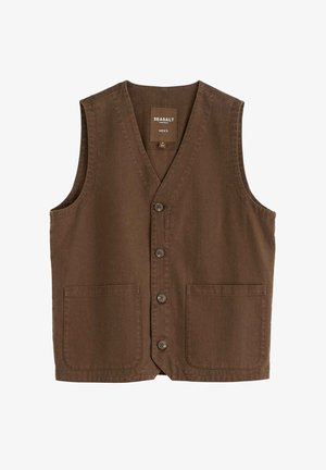 Seasalt Cornwall, SEASALT CORNWALL TOLLGATE WAISTCOAT - Waistcoat - brown - pepper