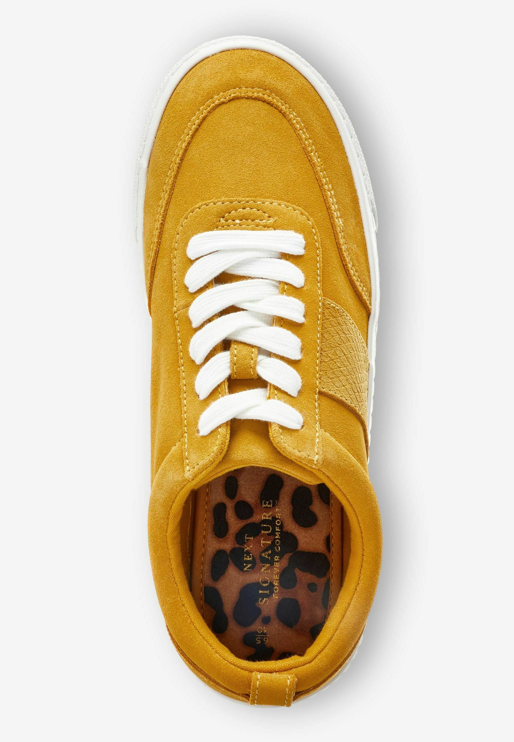 mustard chunky trainers