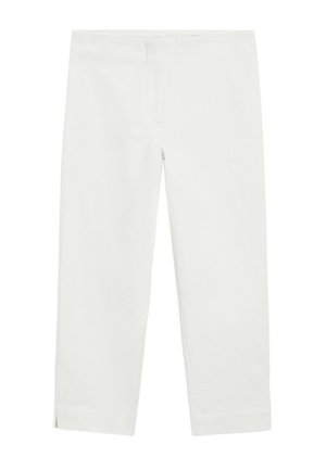 Massimo Dutti, DENIM CAPRIS - Slim fit jeans - white