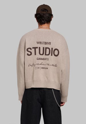 WRSTBHVR, WRSTBHVR SWEATER GARM SWEATER UNISEX - Pullover - beige melange