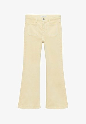 Kavbojke na trapez - light yellow