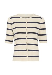 KAMORITA - Kardigán - silver white blue stripe