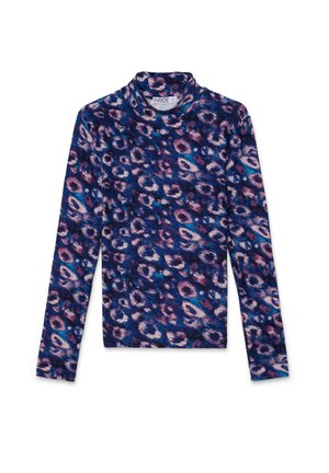 INSIDE MANGA LARGA CUELLO ALTO ANIMAL PRINT - Camiseta de manga larga - azul