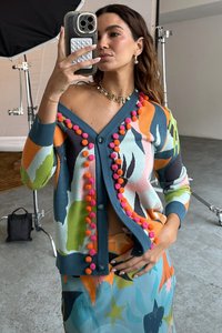 Never Fully Dressed BALEARIC FORREST CARDI - Cardigan - blue