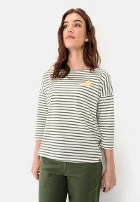 camel active - AUS NACHHALTIGEM ORGANIC COTTON - Langærmet T-shirt - olive Miniaturebillede 1