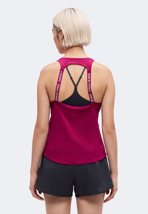 Nike TANK ELASTIKA - Top - true berry/white — foto 3