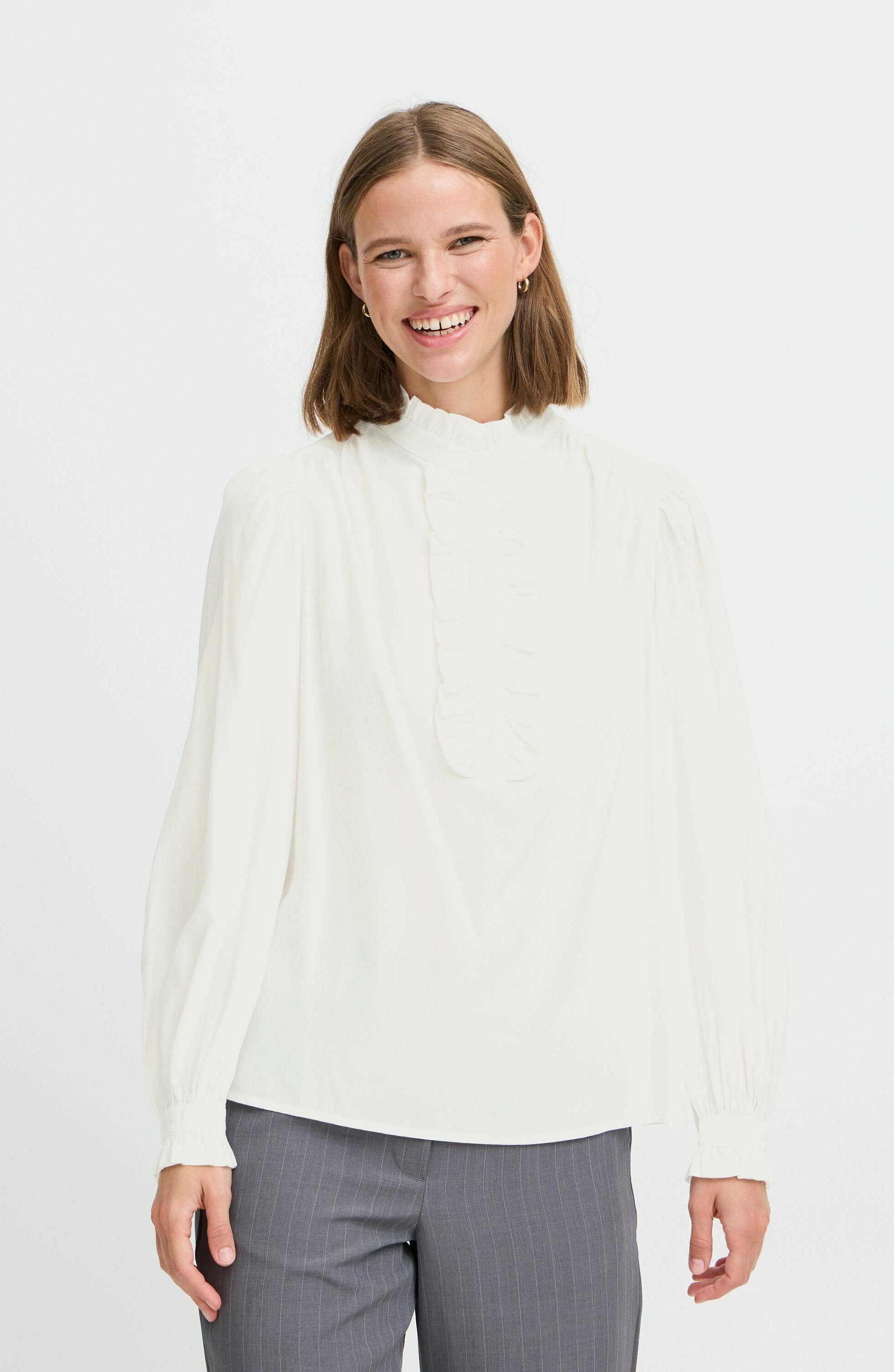 売れ筋商品|||ビーヤング シャツ レディース トップス BYFENJA - Blouse - marshmallow ビーヤング レディース シャツ トップス BYFENJA - Blouse