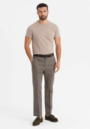 SET OF 3 - T-shirt basique - graphite burgundy warm grey