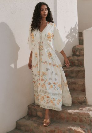 Next, REGULAR FIT - MAXI FLORAL PRINT KAFTAN  . - Maksikleit - white