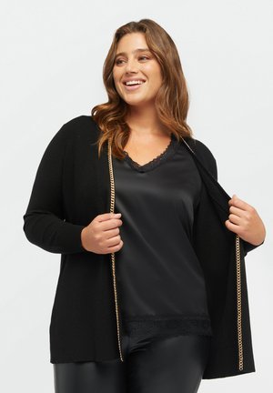 Fiorella Rubino CON CATENA - Chaqueta de punto - nero