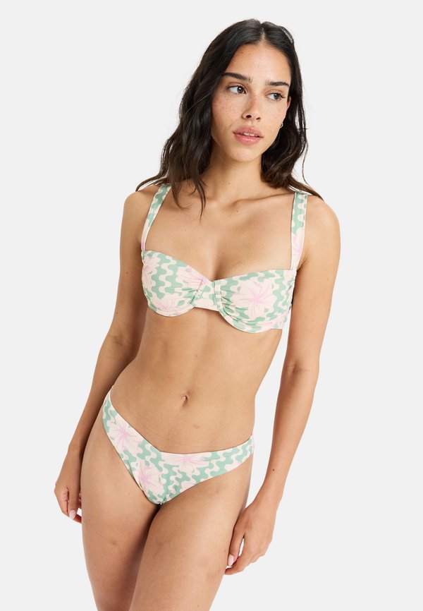 HIBISCUS DAZE - MIT MITTLERER BEDECKUNG - Bikini top - ghz3