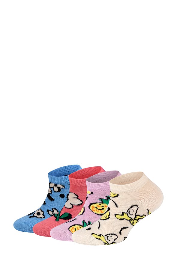 4-PACK LOW FRUITS-FLOWER  - Socken