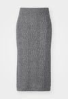 SLFELINA MARIE SKIRT - Uska suknja - medium grey melange