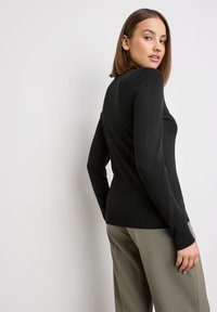 Taifun RUNDHALS MIT TURTLENECK - Strickpullover - schwarz