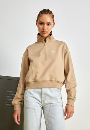New Balance ATHLETICS REMASTERED FRENCH TERRY 1/4 ZIP - Sweatshirt - incense