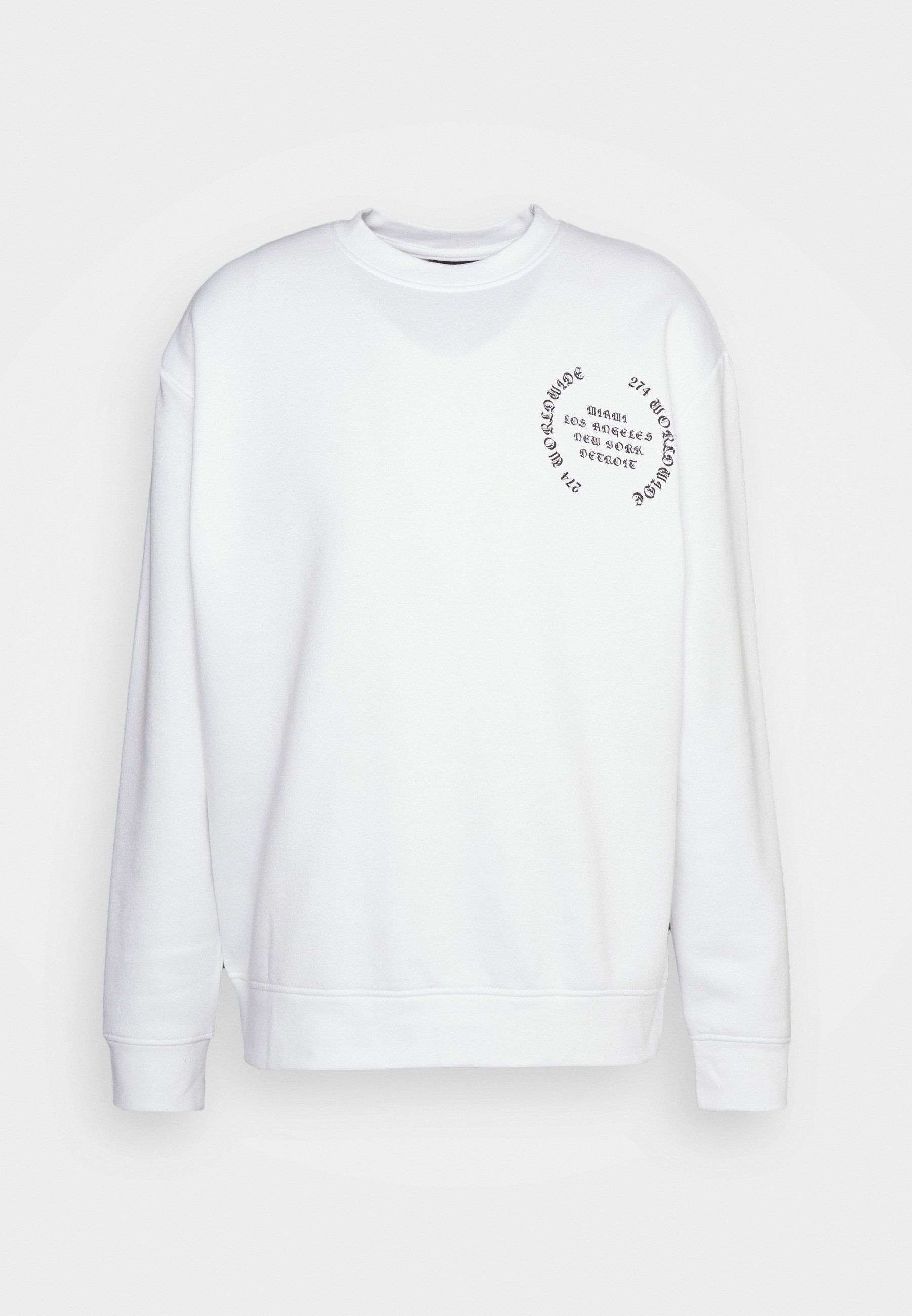 white sweatshirt designer