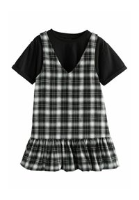 Next SET - Vestito casual - black/white check