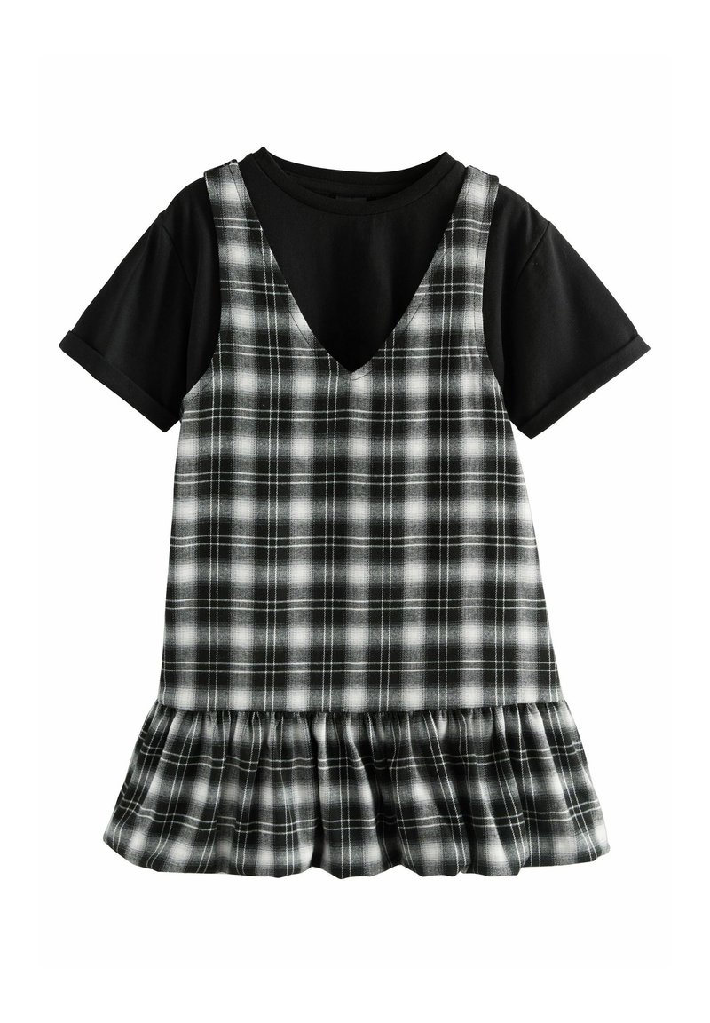 Next SET - Vestito casual - black/white check