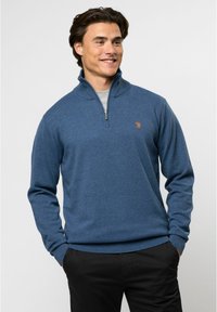 U.S. Polo Assn. BRISON HALF ZIP - Pulóver - vintage indigo melange