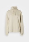 ICONS HALF ZIP SMALL C LOGO - Športni pulover - beige