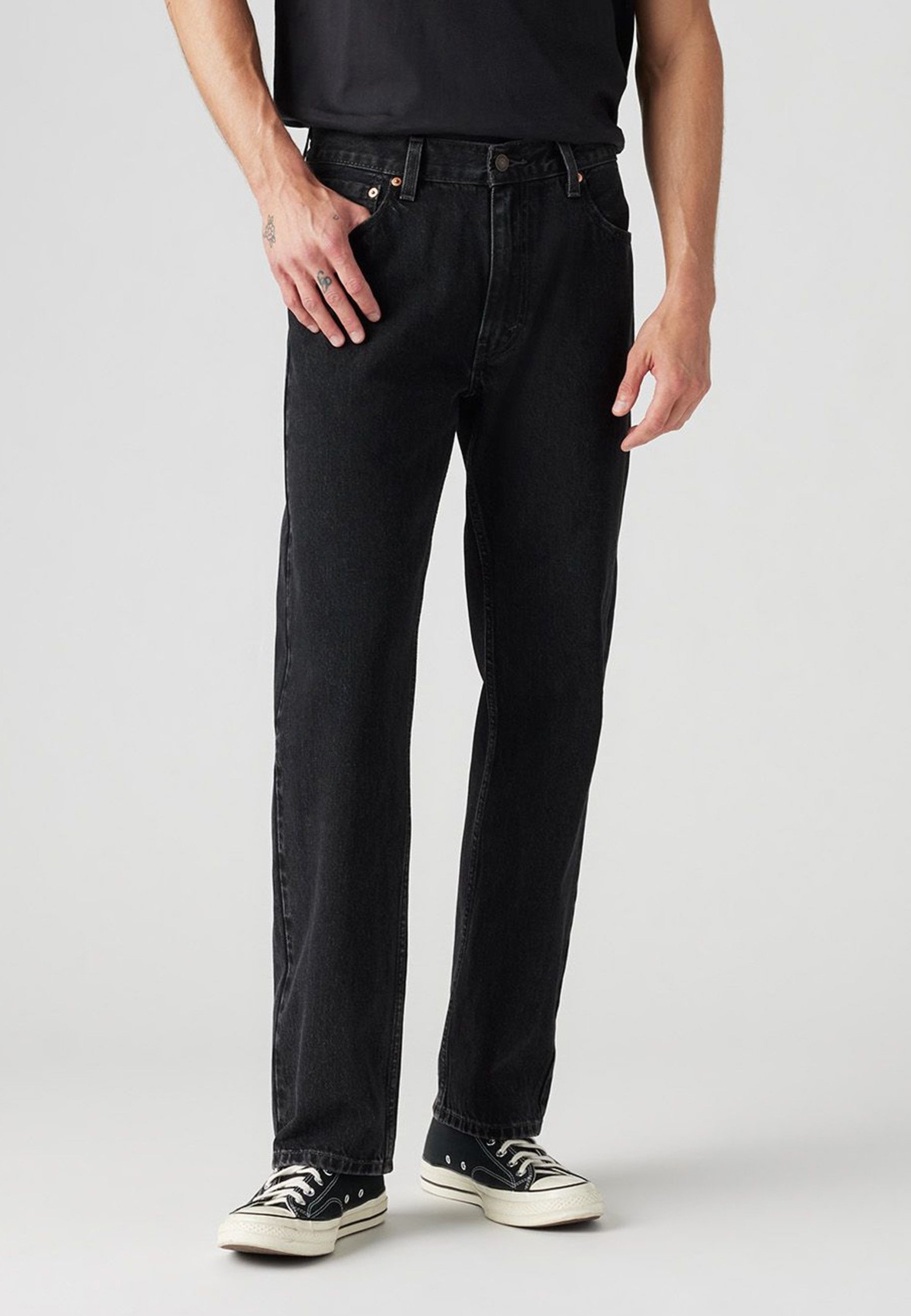 Jeans Levi's 555 Relaxed Straight Pour Homme - Coupe Décontractée Droite, 100% Coton, Fermeture Zip