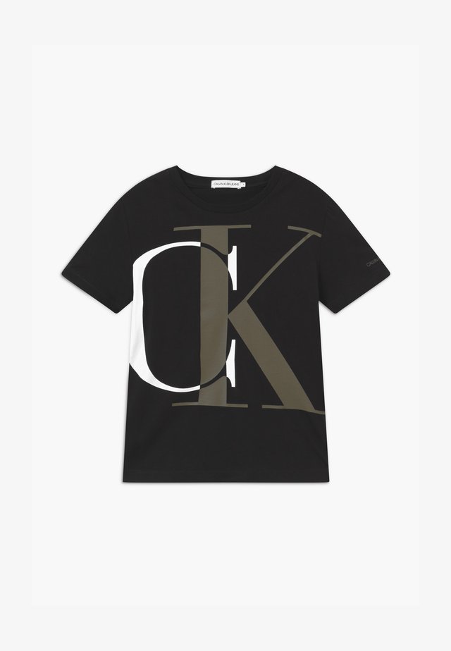 EXPLODED MONOGRAM - Printtipaita - black