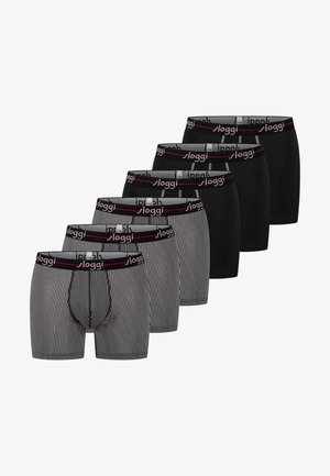 Sloggi, SLOGGI 6 PACK - Lange Boxershorts - red dark combination