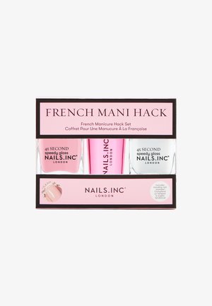 NAILS.INC FRENCH MANI HACK NAIL POLISH DUO - Nagelpflege-Set - find me in fulham – whiteknightsbridge nights out – light pink