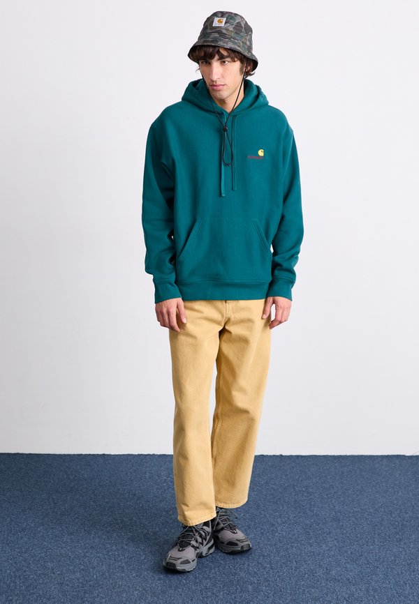 HOODED AMERICAN SCRIPT  - Hoodie - malachite4