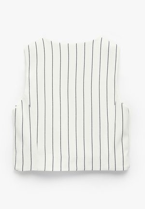 Koton, STRIPED CROP - Waistcoat - dark blue