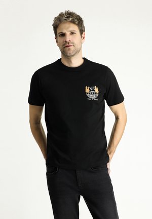 "TIME TO TRAVEL" PRINT - T-Shirt print - black