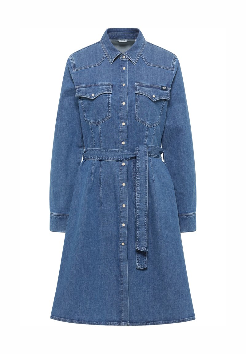 mustang Jeansjurken blauw