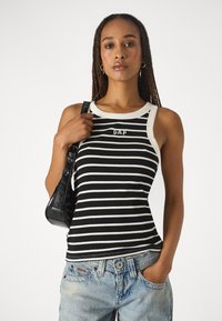 GAP LOGO HALTER - Top - black/white