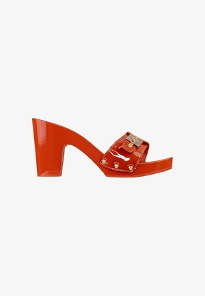Scholl, PESCURA CAMERON HIGH - Ciabattine con tacco - red