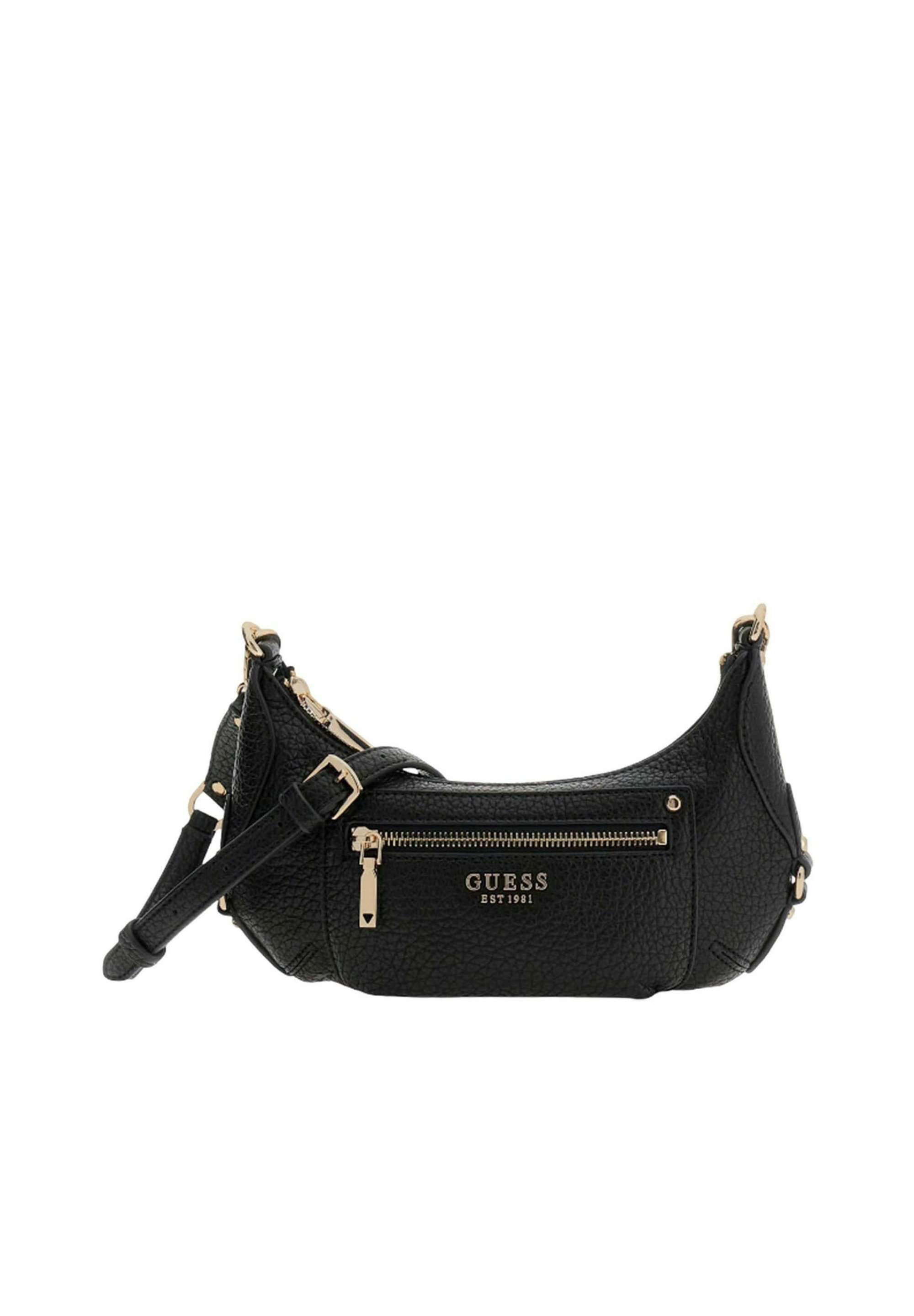 Mini Sac Bandoulière GUESS En Simili Cuir Noir - Excellent état - Dimensions 20x8x5 Pouces