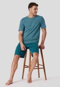 Schiesser RUNDHALS - ESSENTIALS - Pyjama - blaugrau